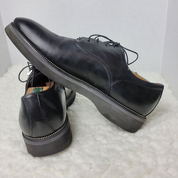 Cesare Paciotti Mens Shoes  Size 7 Black Leather Oxford Derby Luxury - Picture 5 of 12